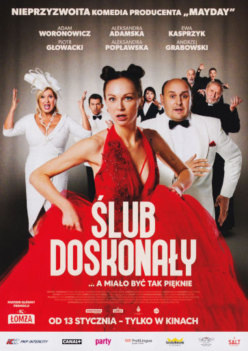 Przód ulotki filmu 'Ślub doskonały'