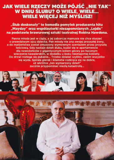 Tył ulotki filmu 'Ślub doskonały'