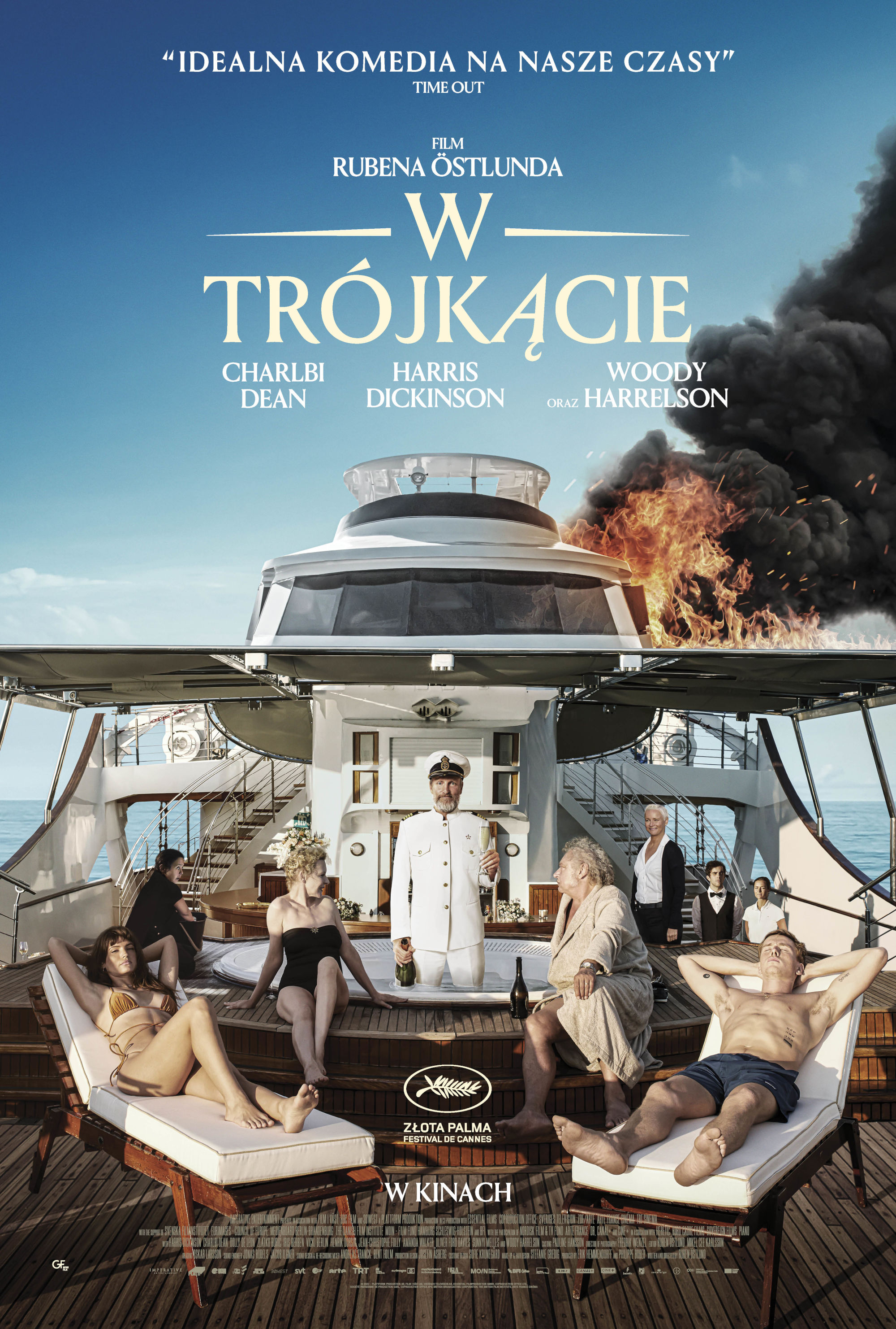 Polski plakat filmu 'W trójkącie'