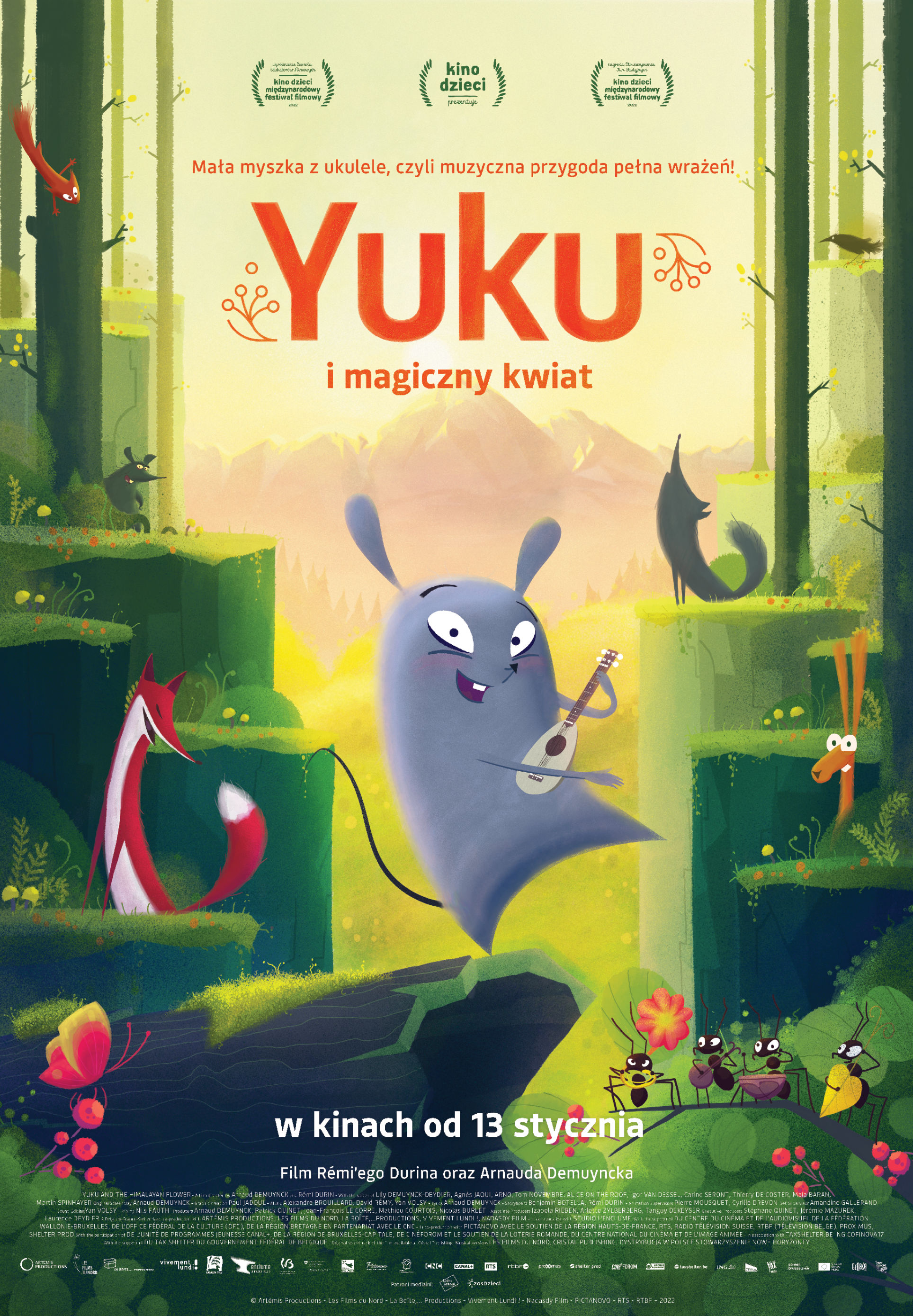 Polski plakat filmu 'Yuku i magiczny kwiat'