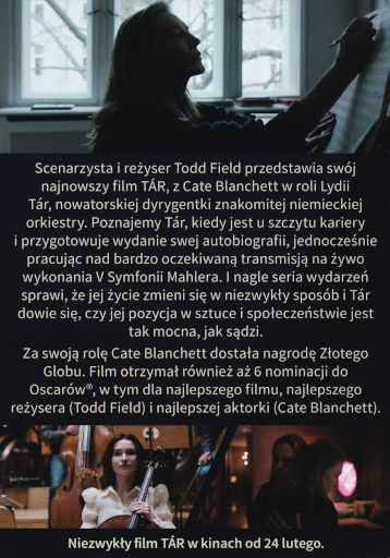 Tył ulotki filmu 'Tár'