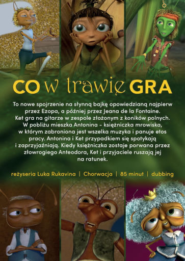Tył ulotki filmu 'Co w trawie gra'