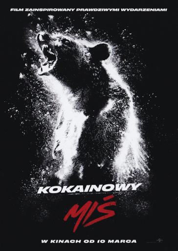 Przód ulotki filmu 'Kokainowy miś'