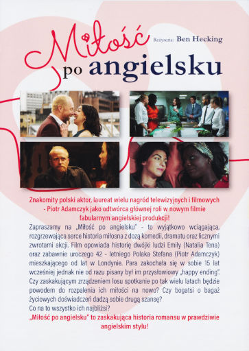 Tył ulotki filmu 'Miłość po angielsku'