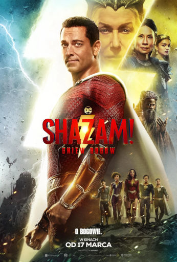 Polski plakat filmu 'Shazam! Gniew bogów'