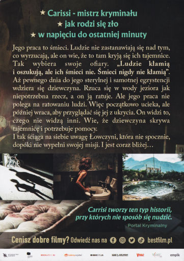 Tył ulotki filmu 'Jestem otchłanią'