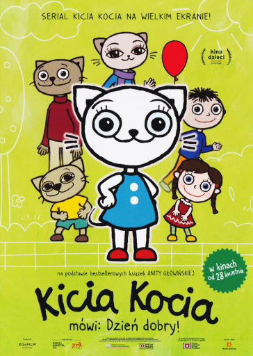 Przód ulotki filmu 'Kicia Kocia mówi: Dzień dobry!'