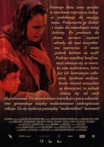 Tył ulotki filmu 'Między lustrami'