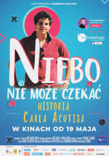 Przód ulotki filmu 'Niebo nie może czekać. Historia Carla Acutisa'