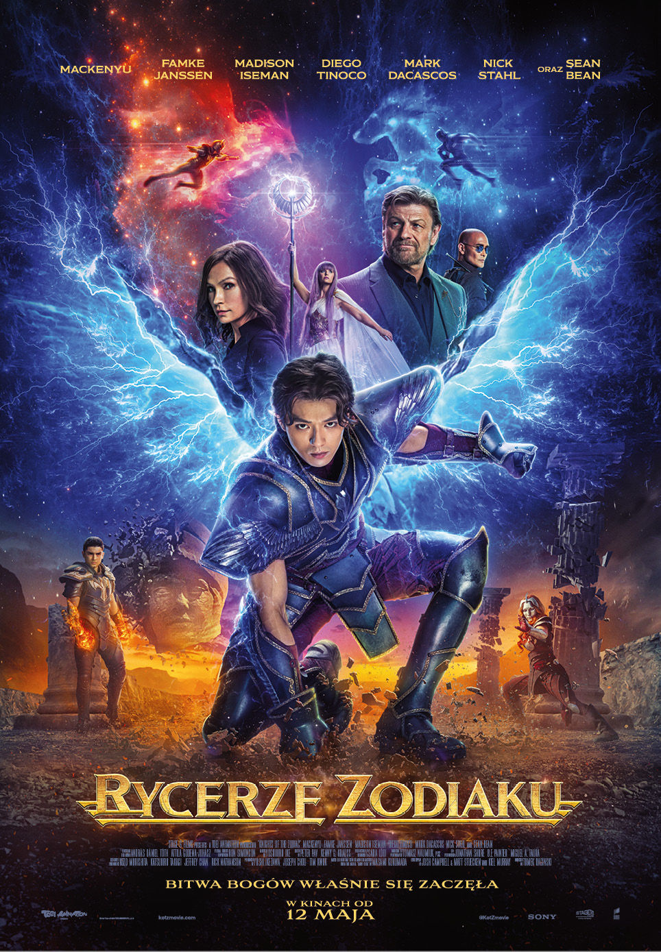 Polski plakat filmu 'Rycerze Zodiaku'