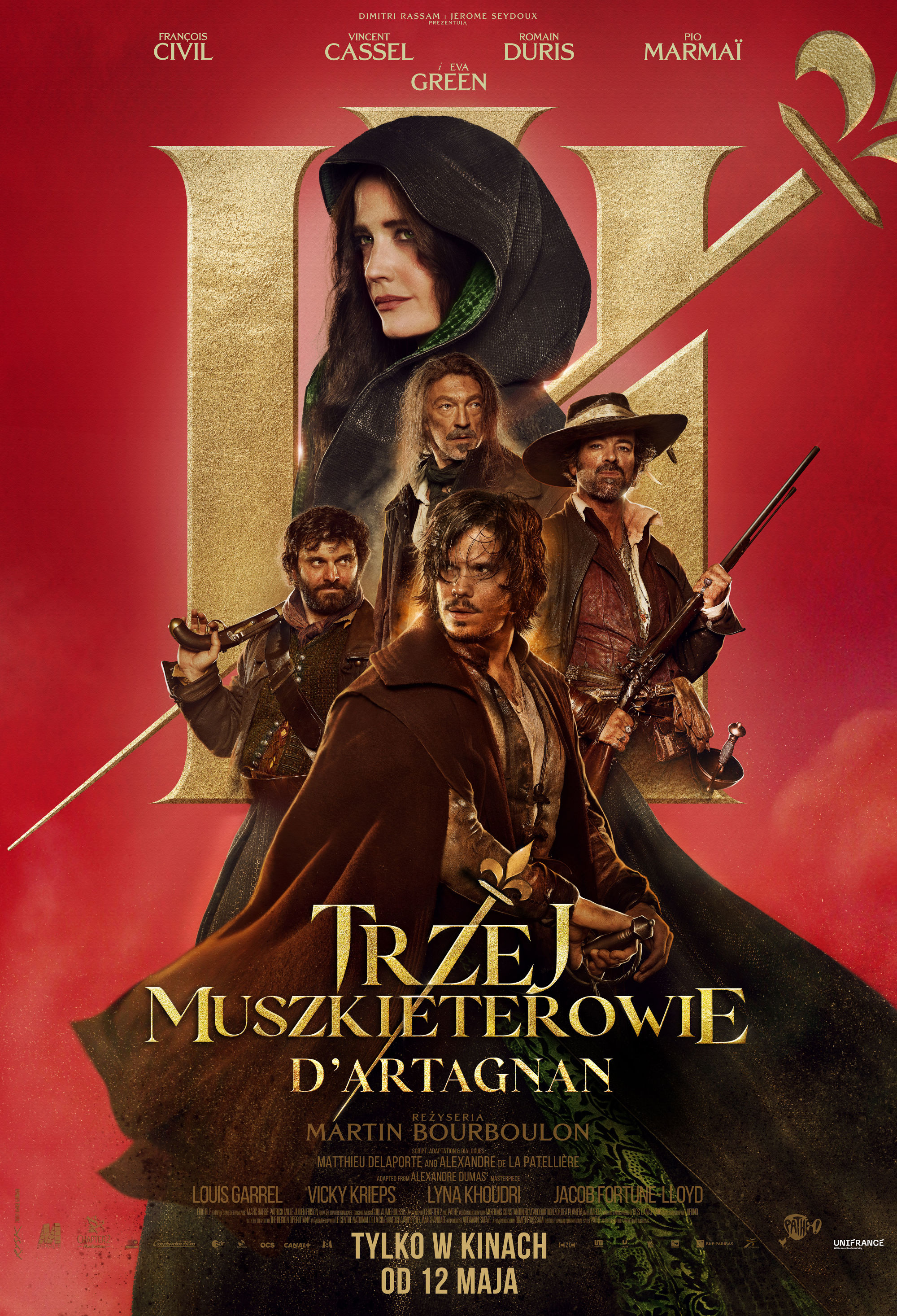 Polski plakat filmu 'Trzej Muszkieterowie: D’Artagnan'