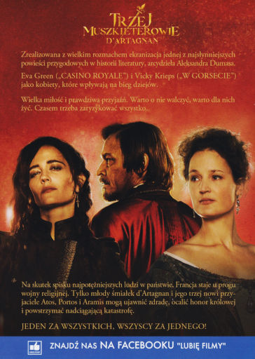 Tył ulotki filmu 'Trzej Muszkieterowie: D’Artagnan'