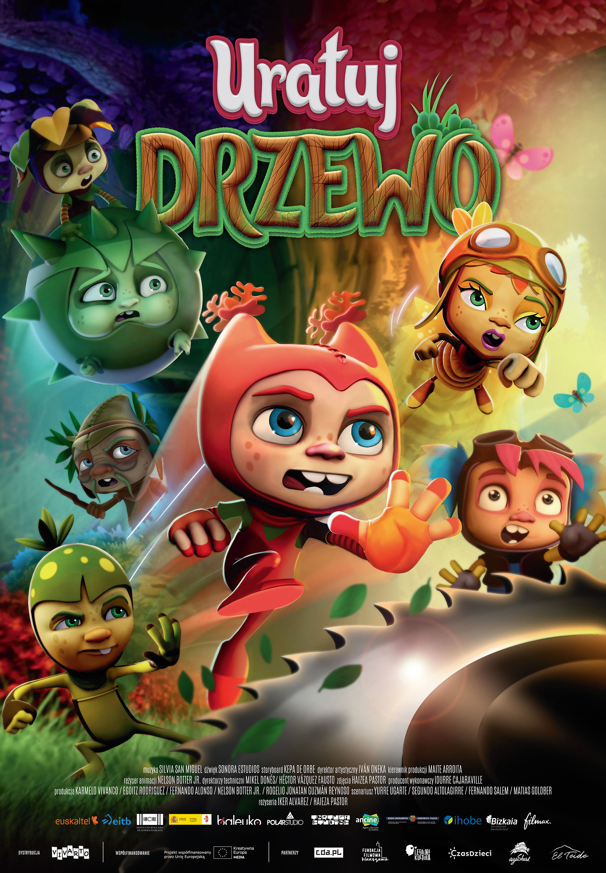 Polski plakat filmu 'Uratuj drzewo'