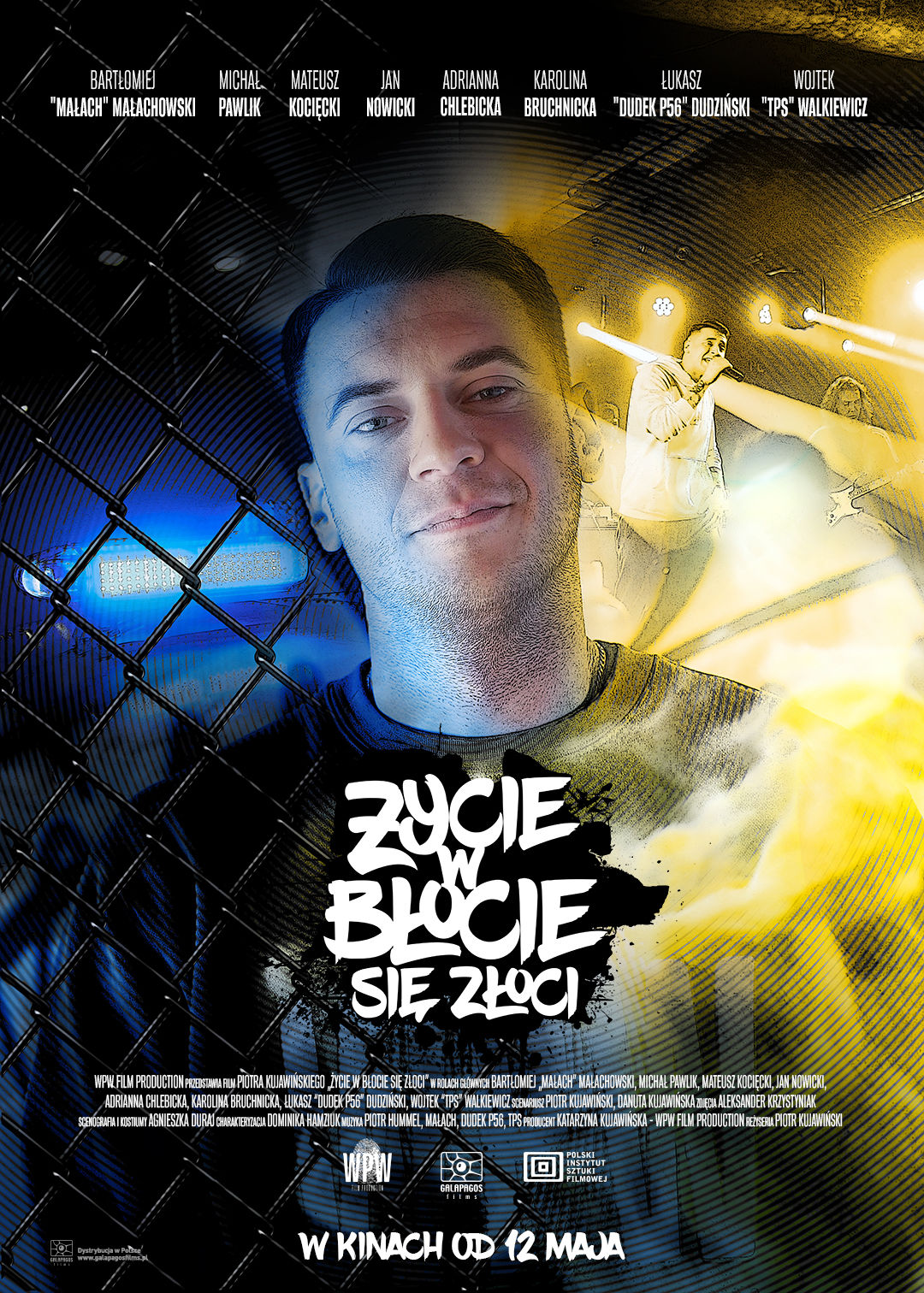 Polski plakat filmu 'Życie w błocie się złoci'
