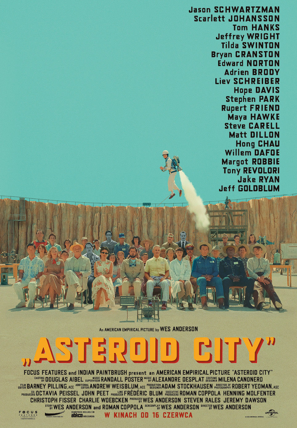 Polski plakat filmu 'Asteroid City'