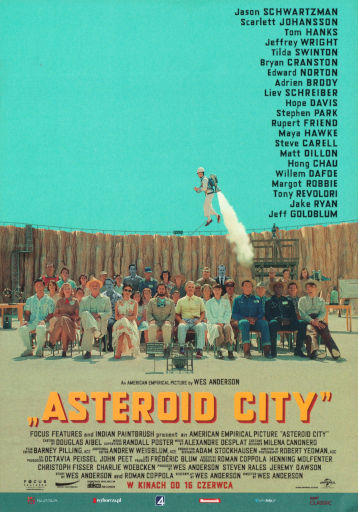 Przód ulotki filmu 'Asteroid City'