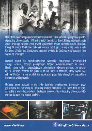 Tył ulotki filmu 'Historia jednej zbrodni'