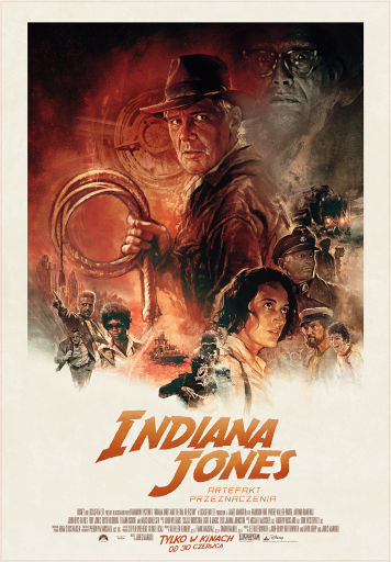 Polski plakat filmu 'Indiana Jones i Artefakt Przeznaczenia'