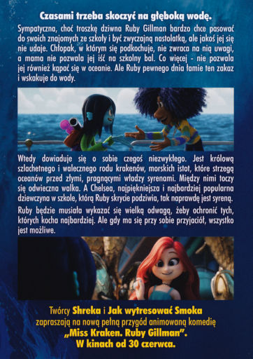 Tył ulotki filmu 'Miss Kraken. Ruby Gillman'