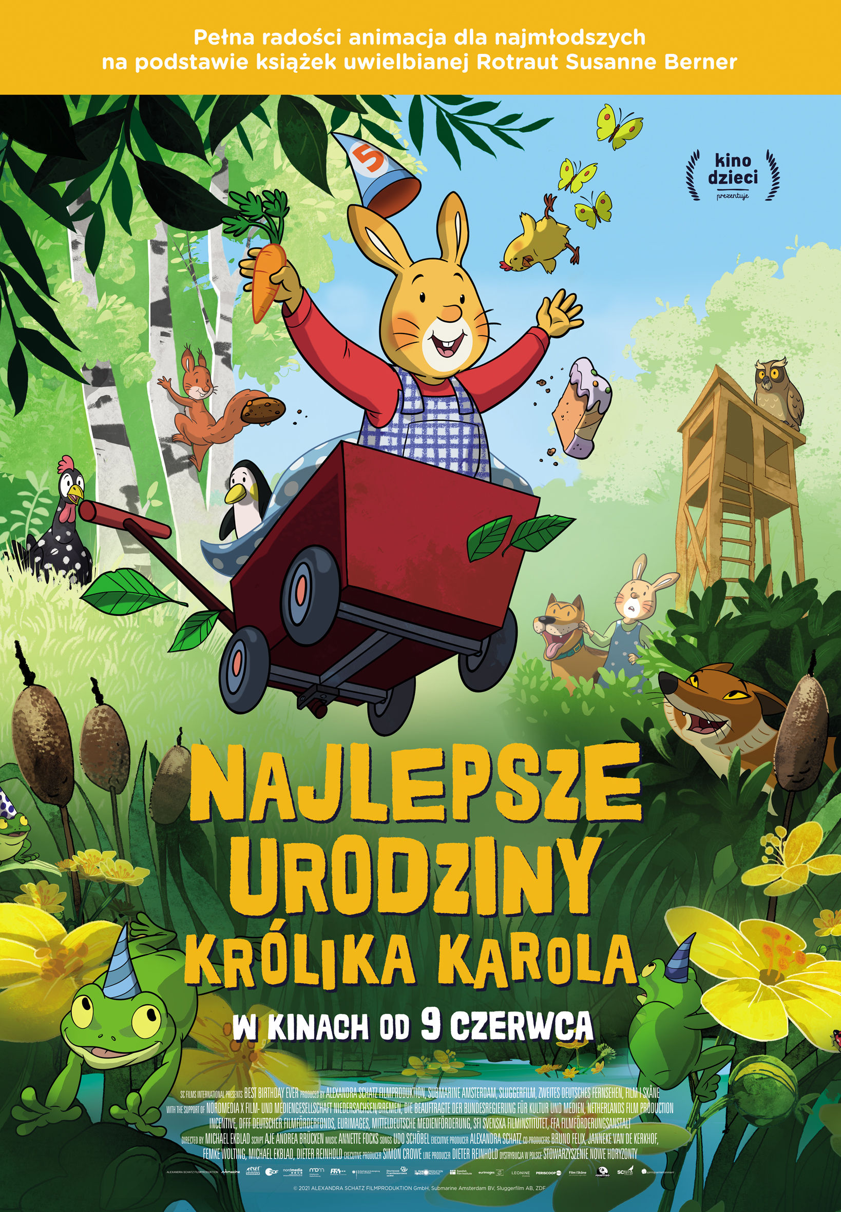 Polski plakat filmu 'Najlepsze urodziny Królika Karola'