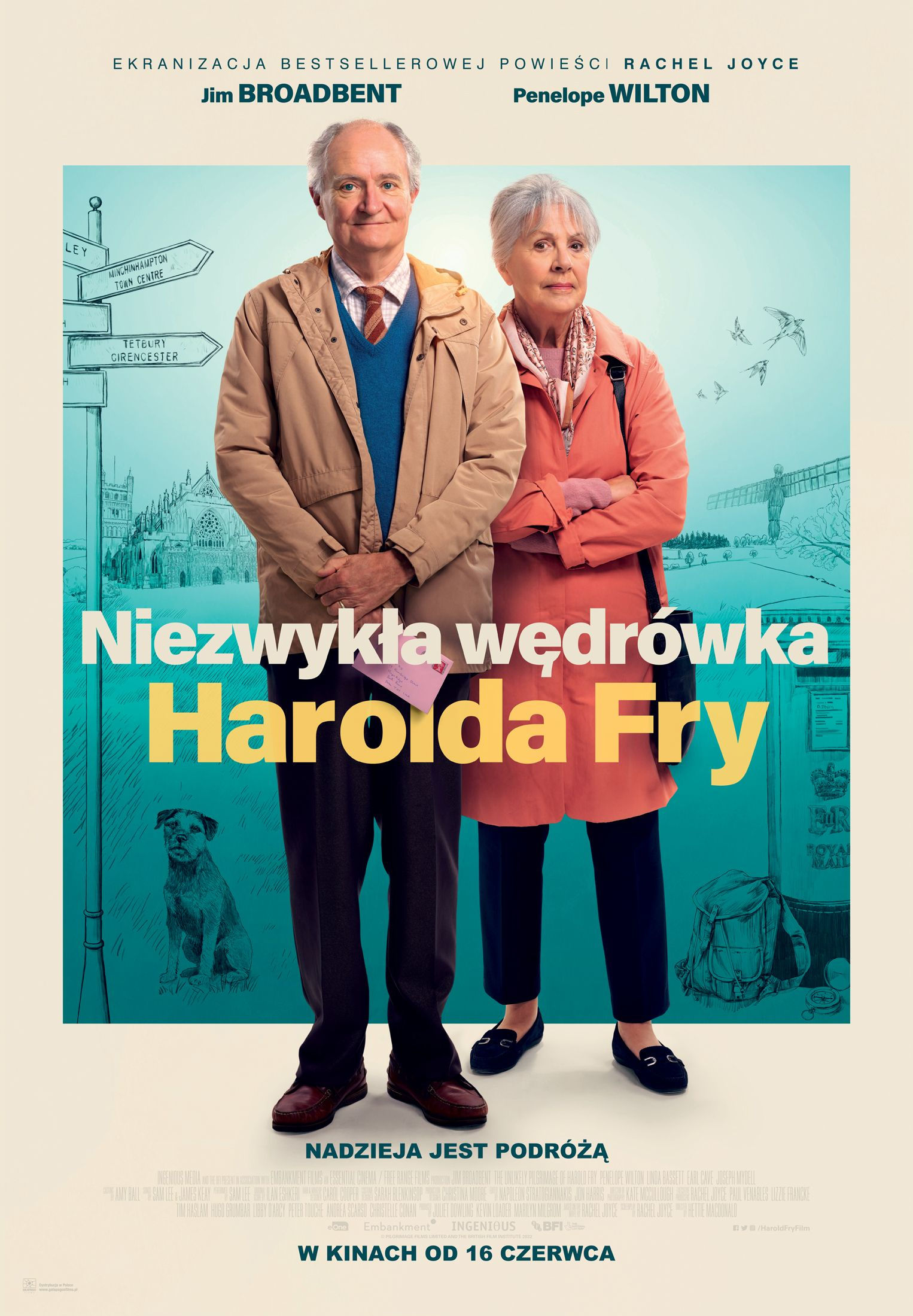 Polski plakat filmu 'Niezwykła wędrówka Harolda Fry'