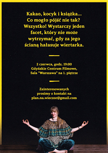 Tył ulotki filmu 'Plan na wieczór'