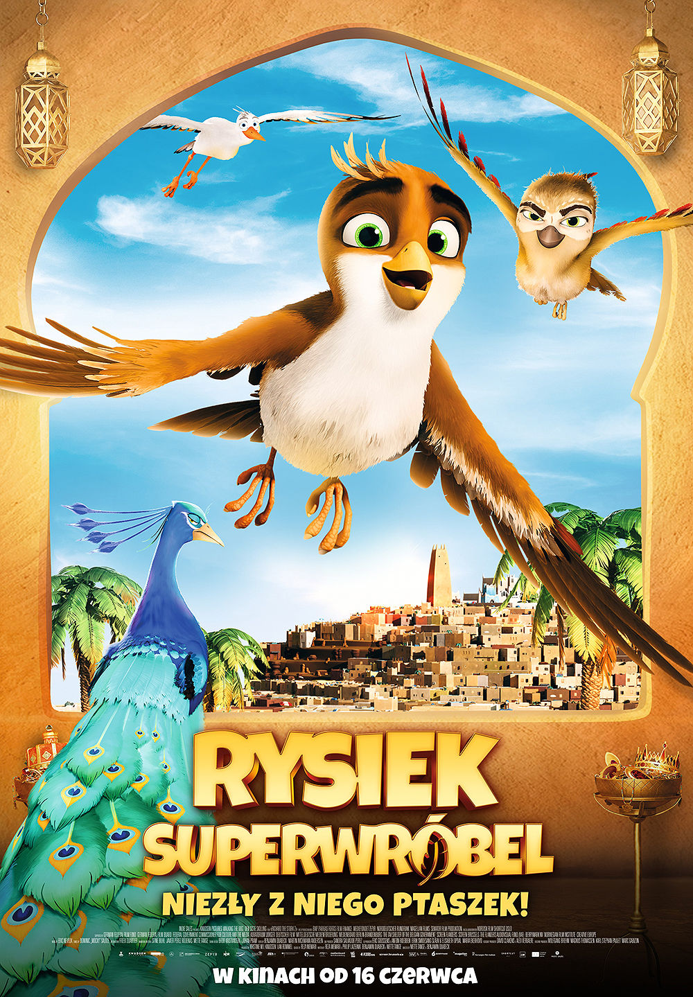 Polski plakat filmu 'Rysiek superwróbel'