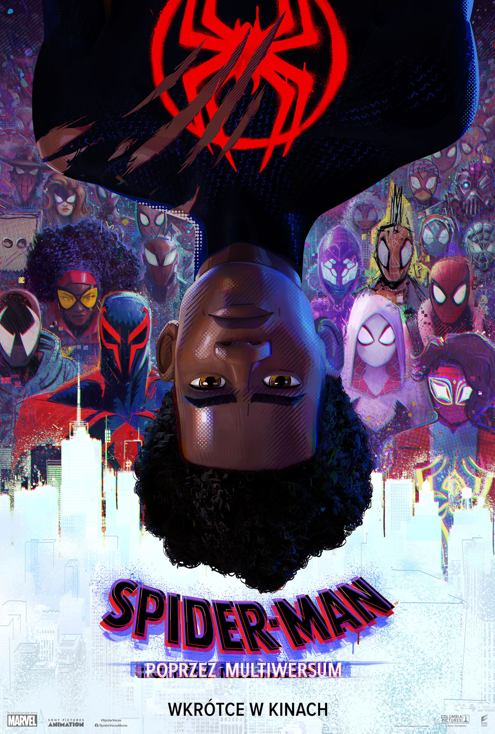 Polski plakat filmu 'Spider-Man: Poprzez multiwersum'