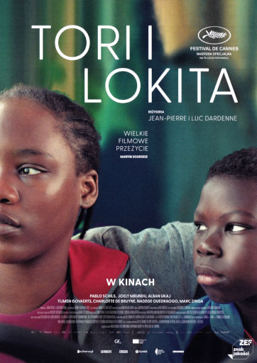 Przód ulotki filmu 'Tori i Lokita'