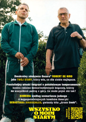 Tył ulotki filmu 'Wszystko o moim starym'