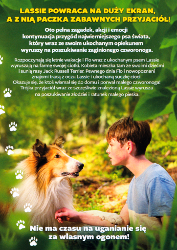 Tył ulotki filmu 'Lassie. Nowe przygody'