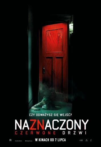 Polski plakat filmu 'Naznaczony: Czerwone drzwi'