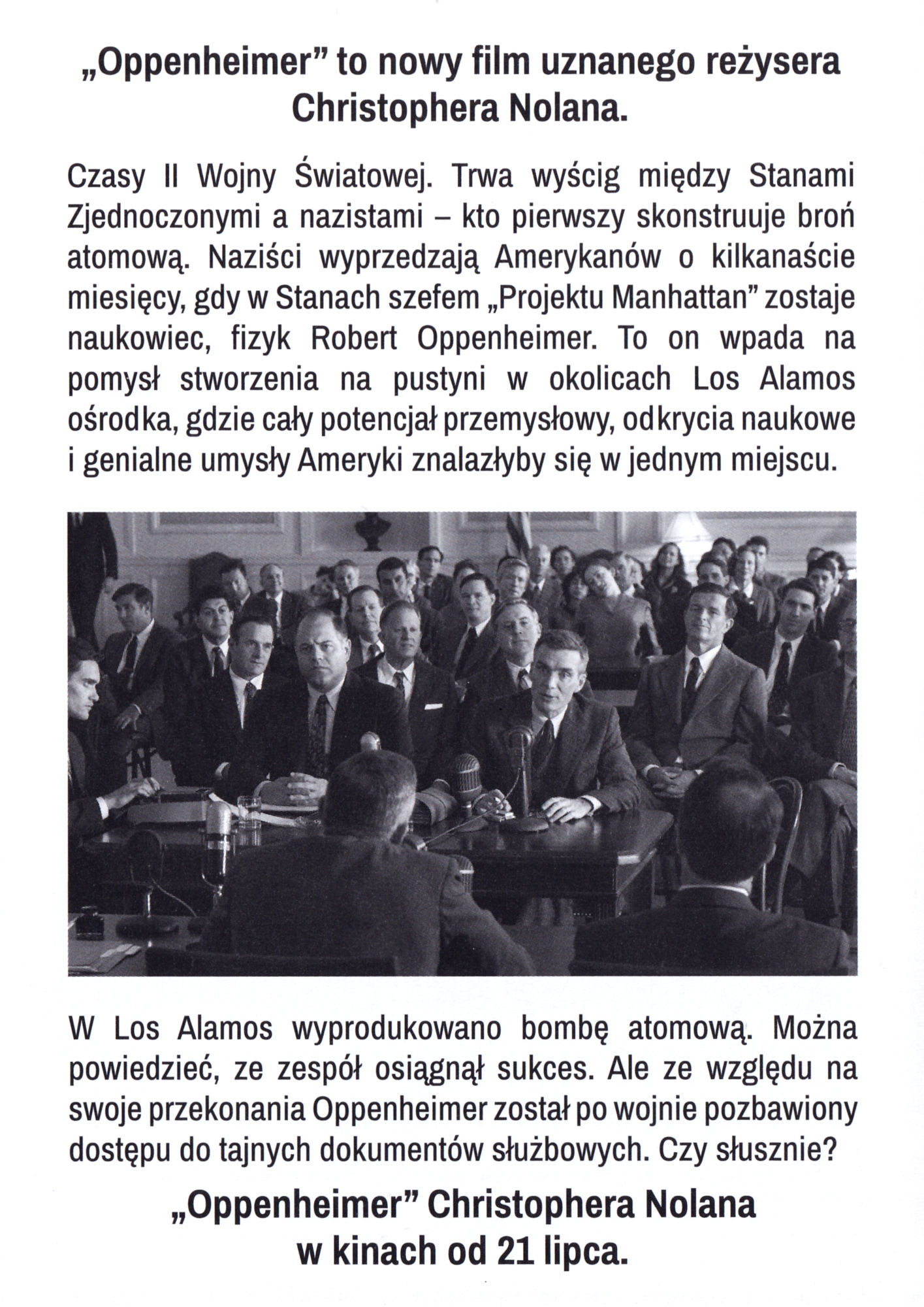 Ulotka filmu ''