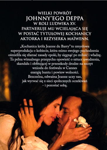 Tył ulotki filmu 'Kochanica króla Jeanne du Barry'