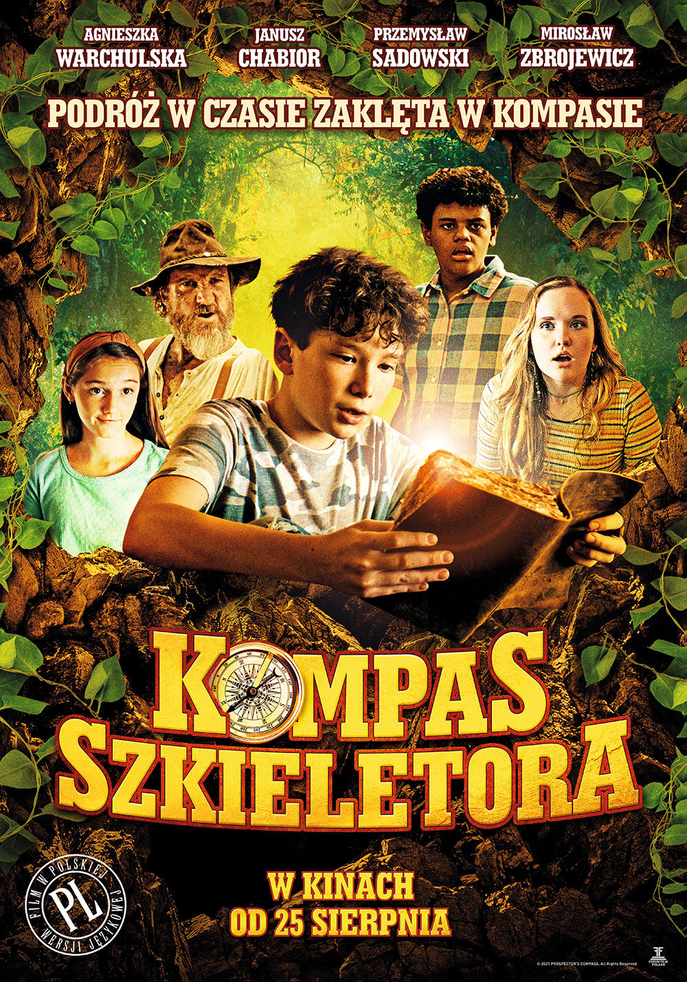 Polski plakat filmu 'Kompas szkieletora'