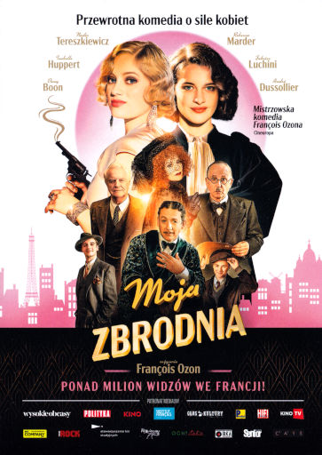 Przód ulotki filmu 'Moja zbrodnia'
