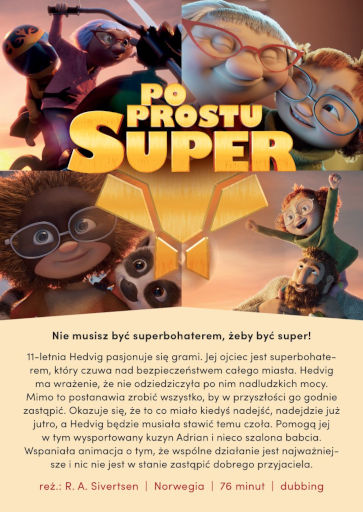 Tył ulotki filmu 'Po prostu super'