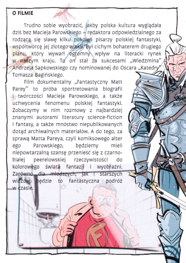 Tył ulotki filmu 'Fantastyczny Matt Parey'