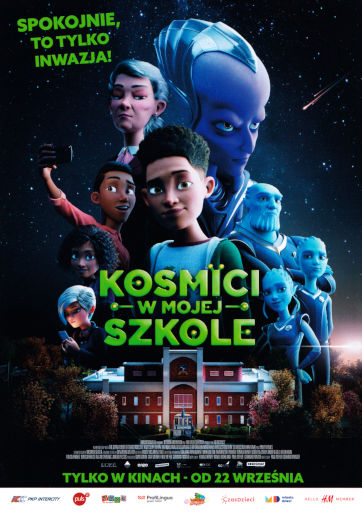 Przód ulotki filmu 'Kosmici w mojej szkole'
