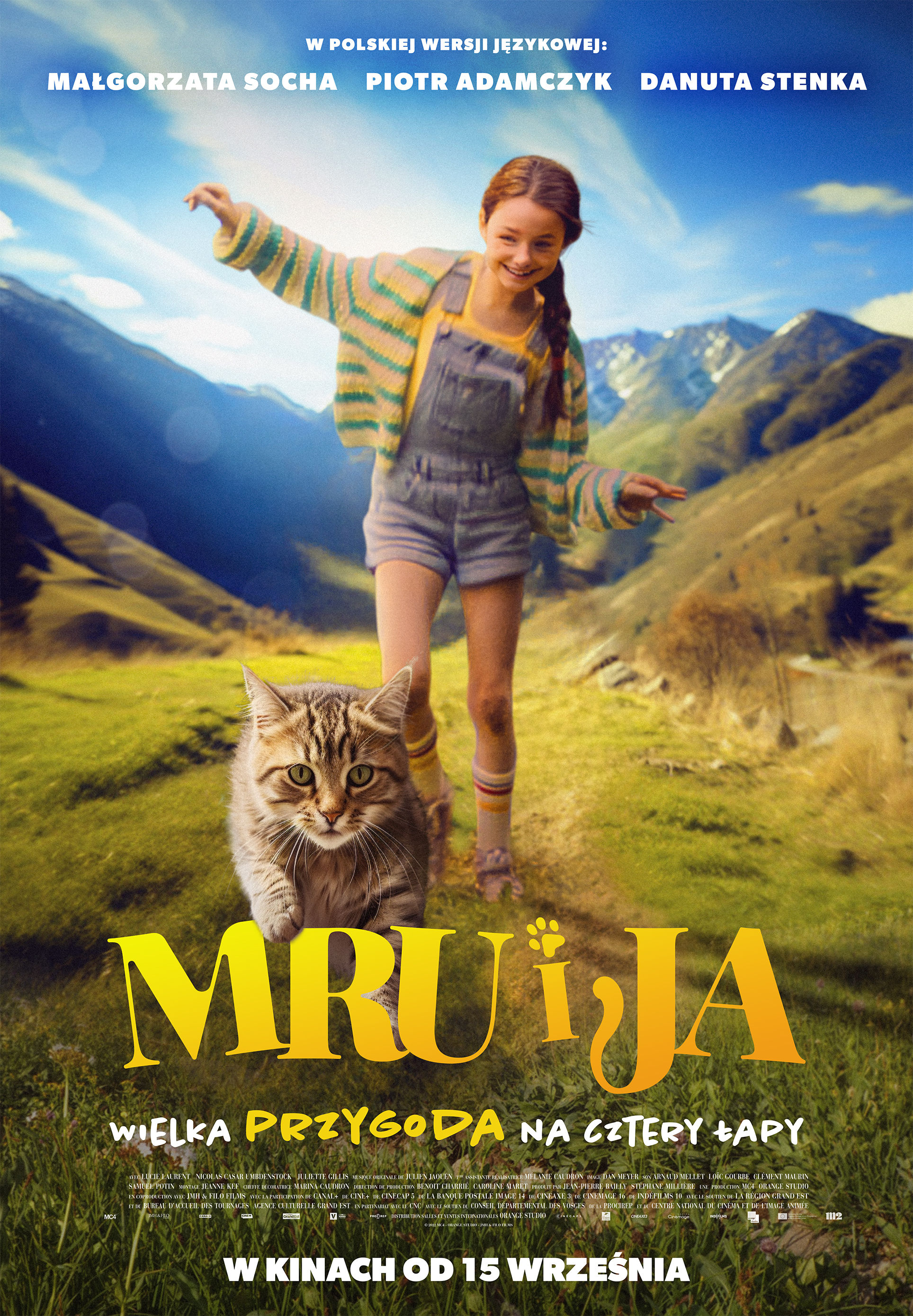Polski plakat filmu 'Mru i ja: Wielka przygoda na cztery łapy'