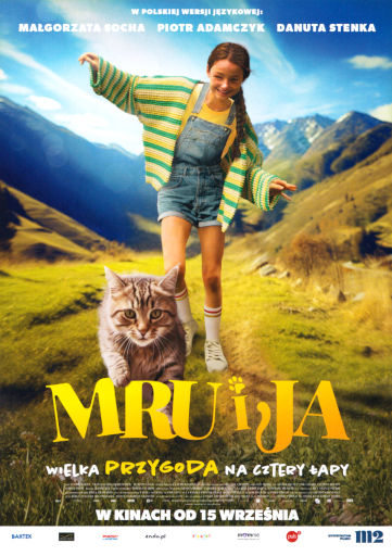 Przód ulotki filmu 'Mru i ja: Wielka przygoda na cztery łapy'
