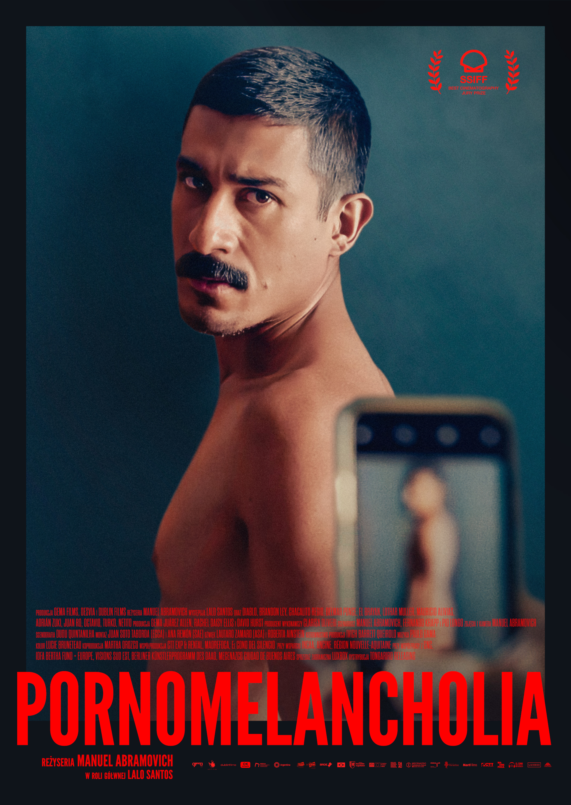Polski plakat filmu 'Pornomelancholia'