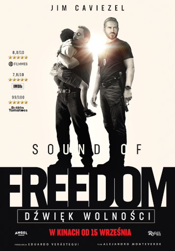 Polski plakat filmu 'Sound of Freedom. Dźwięk wolności'