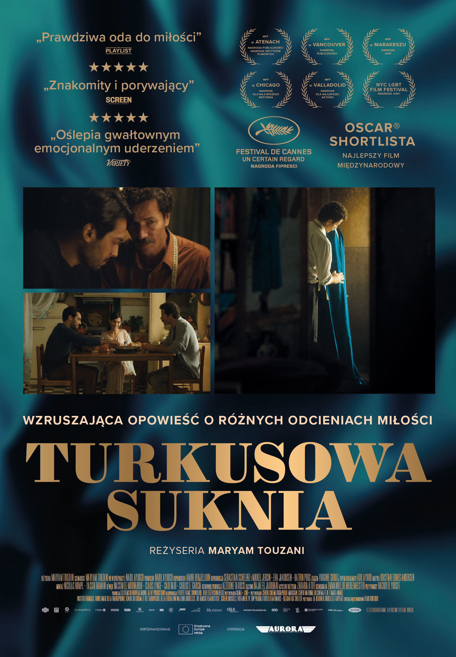 Polski plakat filmu 'Turkusowa suknia'