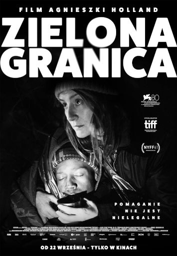 Polski plakat filmu ' Zielona granica'