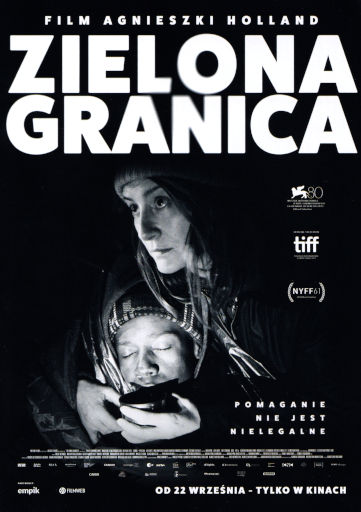 Przód ulotki filmu ' Zielona granica'