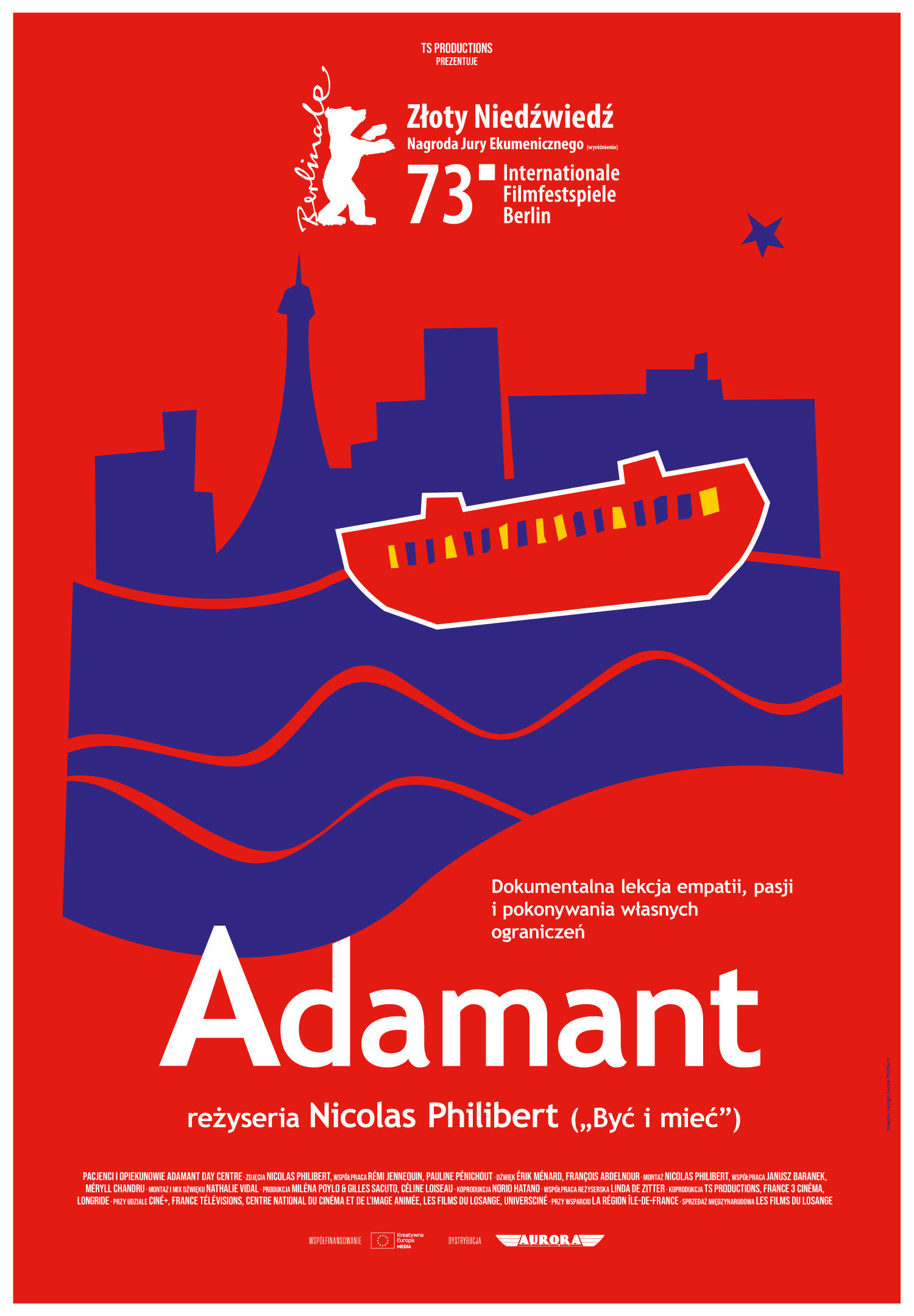 Polski plakat filmu 'Adamant'