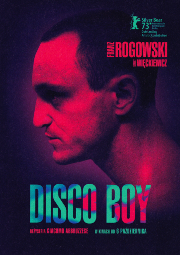 Przód ulotki filmu 'Disco Boy'
