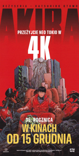 Przód ulotki filmu 'Akira'