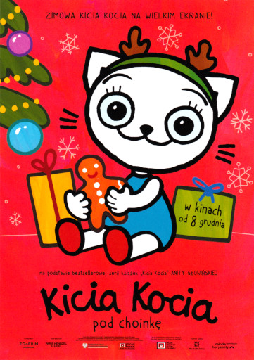Przód ulotki filmu 'Kicia Kocia pod choinkę'